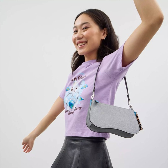 Wavy Double Pouch Bag In Coachtopia Leather - Picture 11 of 11